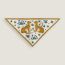 Les Leopards triangle, blanc/jaune miel/vert