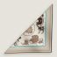 Ex-Libris triangle, blanc/marron/bleu glacier