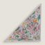 Mille et Un Lapins triangle, gris chiné/rose/vert
