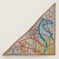Coup de Fouet Chemise triangle, bleu/terracotta/jaune, no stock