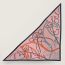Coup de Fouet Chemise triangle, vermillon/gris bleuté/corail
