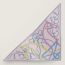 Coup de Fouet Chemise triangle, rose/jaune/bleu