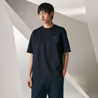 【エレガント＊上品】HERMES Tシャツ Etriers Elastiques Hermes Etriers Elastiques All Over Cotton T Shirt Mens M
