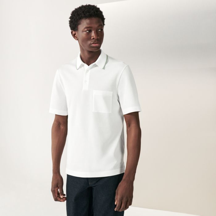Louis Vuitton Damier Pocket Collar Polo Shirt - White Polos, Clothing -  LOU751683