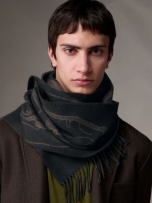Tete-a-Tete Equestre scarf, View: Worn, worn, view 2 of 3