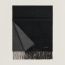 Recto-Verso scarf, noir/flanelle
