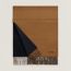 Recto-Verso scarf, camel/marine