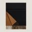 Recto-Verso scarf, noir/camel