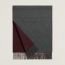 Recto-Verso scarf, grenat/flanelle, no stock