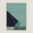 Recto-Verso scarf, bleu marine/céladon
