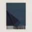 Schal Recto-Verso, bleu marine/bleu ardoise