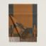 H Passant scarf, camel/flanelle, no stock