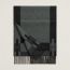 H Passant scarf, flanelle/noir, no stock