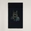 Patch Cuir Quarterb'H scarf, marine, no stock