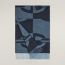 Chaine d'Ancre Optique scarf, marine/ciel