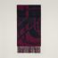 Clic-Clac scarf, marine/prune