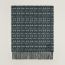 H Ecossais scarf, indigo/gris