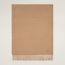 Echarpe Unie Brodée GM, beige foncé