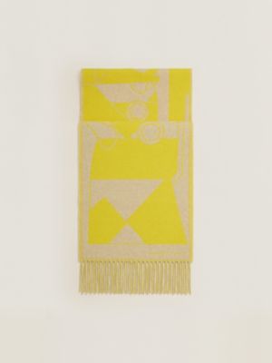 beige chiné/jaune acide