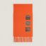Badges Soie scarf, orange vif