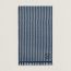 Cachecol Graphique H, bleu/blanc