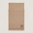 Graphique H scarf, camel/blanc