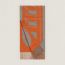 Echarpe Maillons TGM, citrouille/gris acier