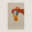 Theoreme d'Equithagore scarf, naturel/orange/gris