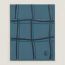 Carreaux Ondes scarf, bleu/marine/pacifique