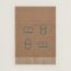 Recto-Verso Maillons Colores scarf, marron glacé/craie/beige/rouge