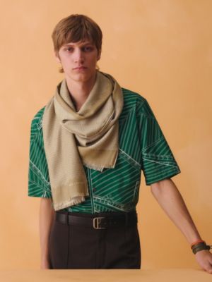 Soie en Vague scarf, View: Worn, worn, view 2 of 3