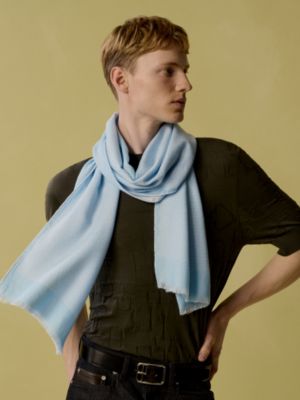 Soie en Vague scarf, View: Worn, worn, view 2 of 3