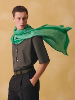 Soie en Vague scarf, View: Worn, worn, view 2 of 3