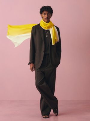 Dip Dye Horizon scarf, View: Worn, worn, view 2 of 3