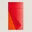Dip Dye Horizon scarf, mandarine/chili