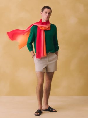 Dip Dye Horizon scarf, View: Worn, worn, view 2 of 3