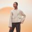 Jacket with ring fastening, beige glaise, no stock