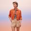 Short jacket, orange ambre, no stock