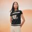 "Ex-Libris" short-sleeve twillaine sweater, noir, no stock