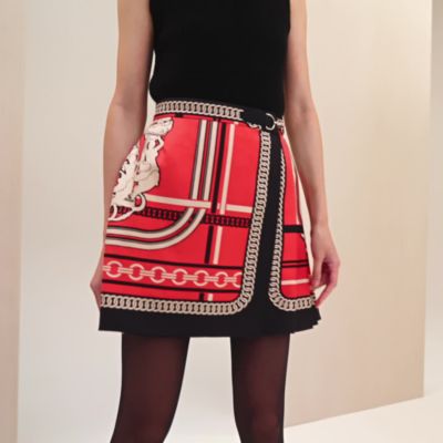 "Brides de Gala et Chaines" pleated miniskirt, View: video, view 2 of 5