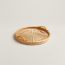 Oseraie Color round tray, small model, jaune d'or