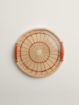 Oseraie Color round tray, medium model, View: front, front, view 3 of 4