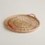 Oseraie Color round tray, large model, terre battue