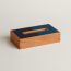 Pleiade en Casaque tissue box, small model, bleu marine/bleu régate