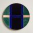 Sialk round centerpiece, large model, bleu saphir