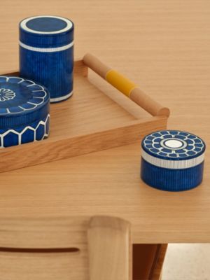 Bleus d'Ailleurs round box, medium model, View: front, front, view 2 of 3