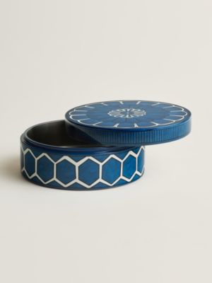 Bleus d'Ailleurs round box, medium model, View: front, front, view 3 of 3