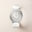 Hermès Cut watch, Large model, 36&nbsp;mm, blanc