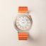Hermès Cut腕錶，大型，36&nbsp;mm, 橘色