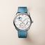 Arceau Petite Lune watch, Large model, 38&nbsp;mm, bleu jean